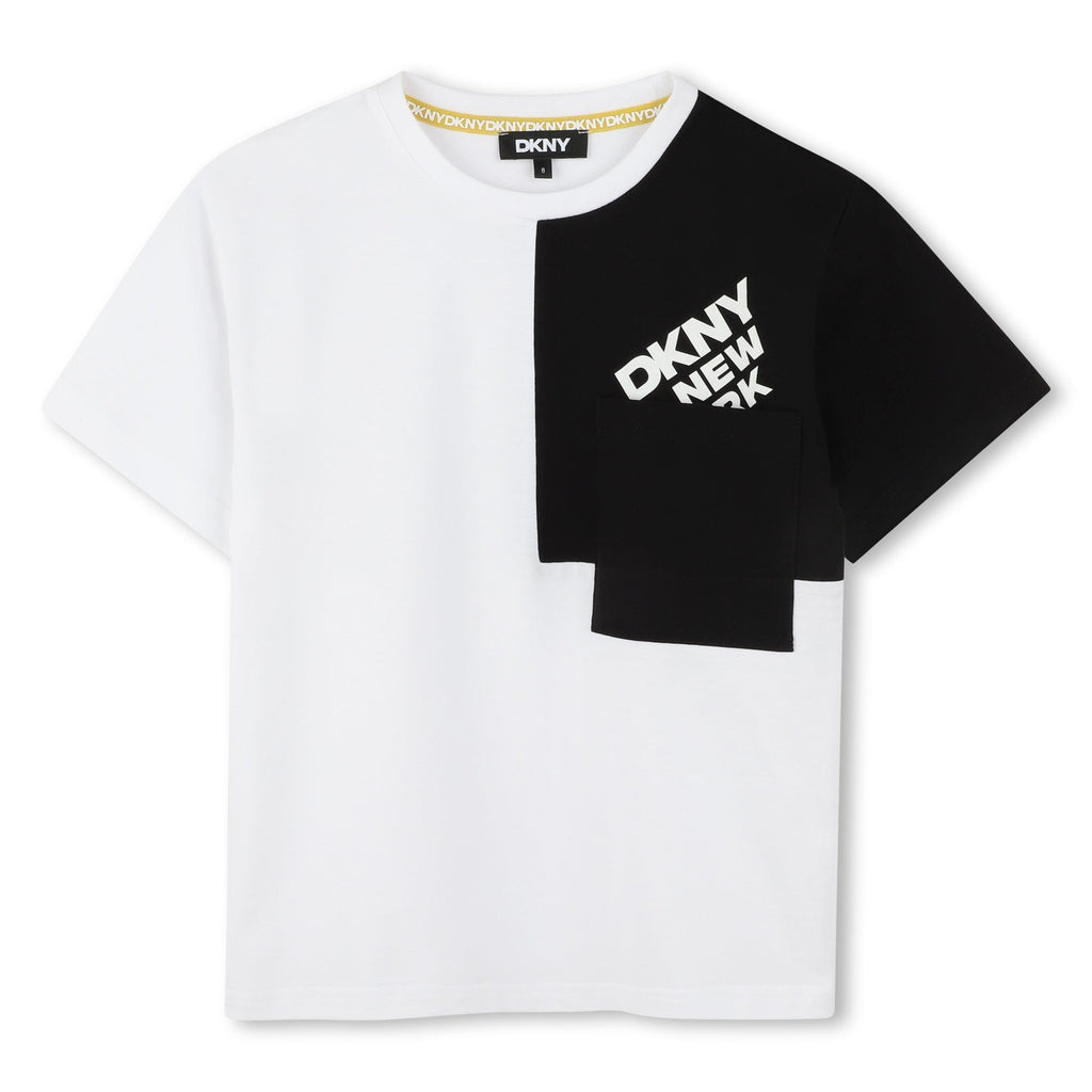 DKNY T-shirt Jellybeanzkids Dkny Colorblock Short Sleeve T-shirt-Black