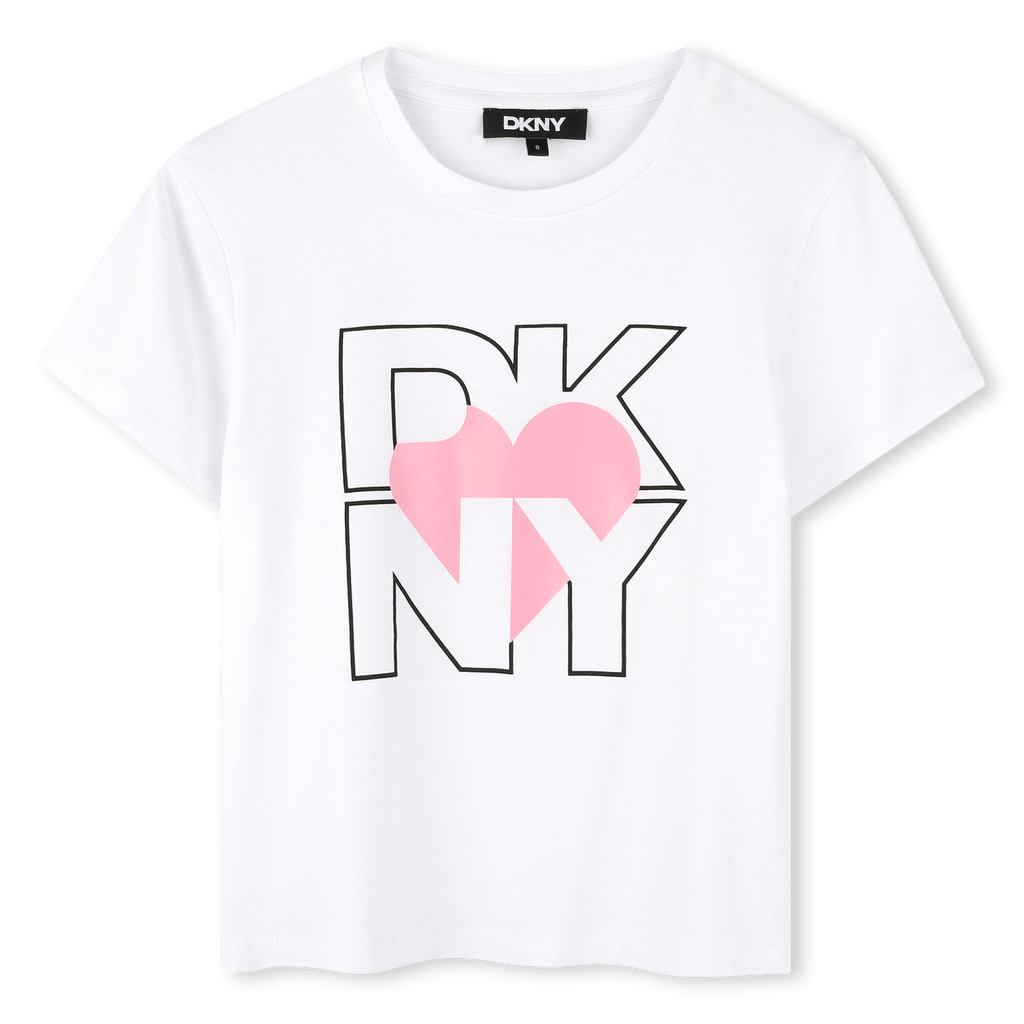 DKNY T-shirt Jellybeanzkids Dkny Girls Short Sleeve T-shirt-Pink