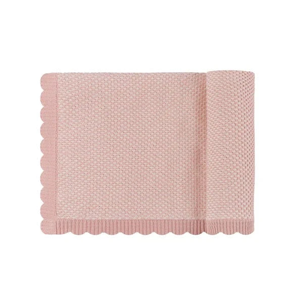 Ely's&Co. Blanket Jellybeanzkids Elys Bubble Knit Collection Blanket - Mauve One Size (40")