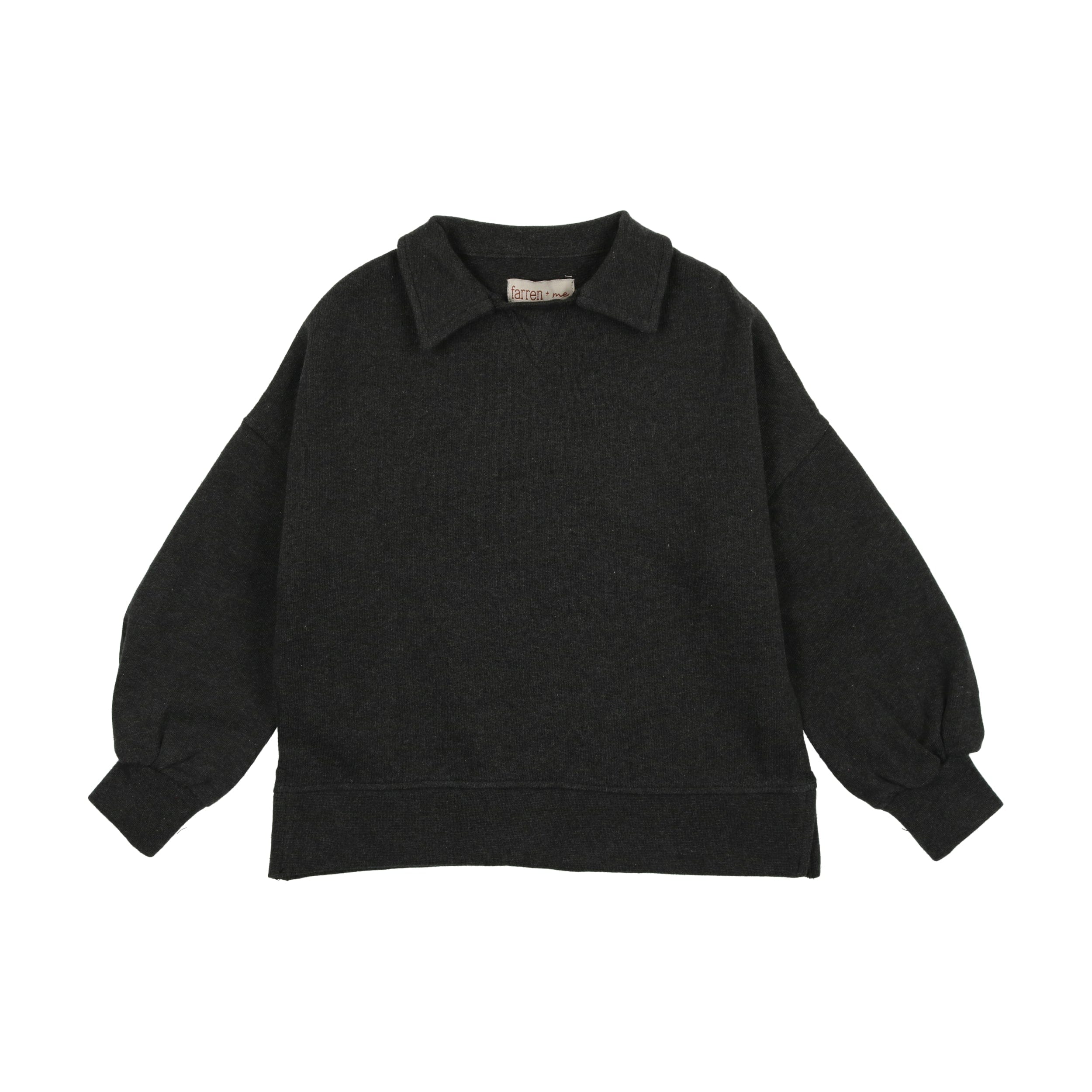 Farren+ Me Raglan Polo Sweatshirt-Black – JellyBeanz Kids