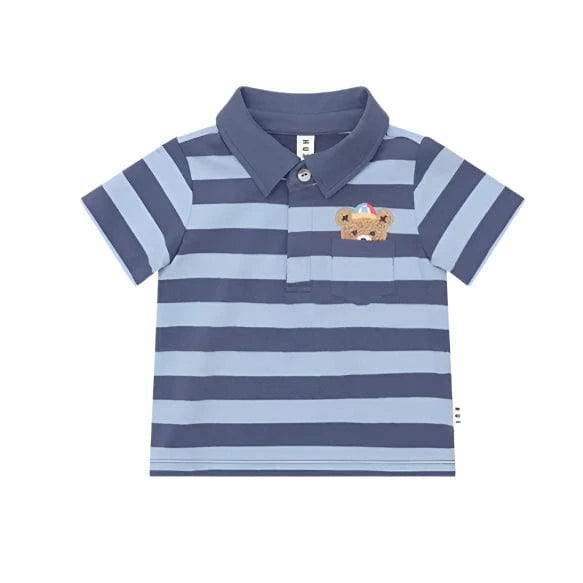 Huxbaby Polo Jellybeanzkids Huxbaby Peeping Striped Polo