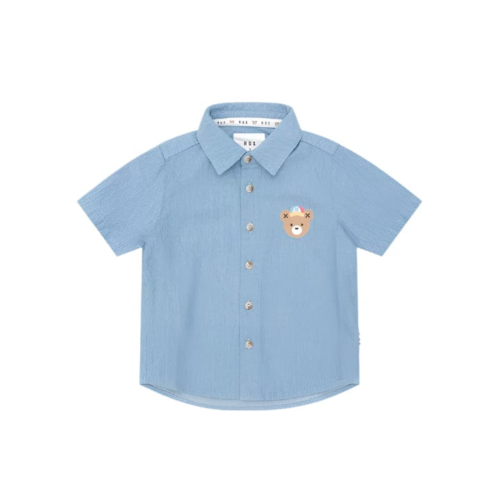 Huxbaby Shirt Jellybeanzkids Huxbaby Chambray Short Sleeve Shirt