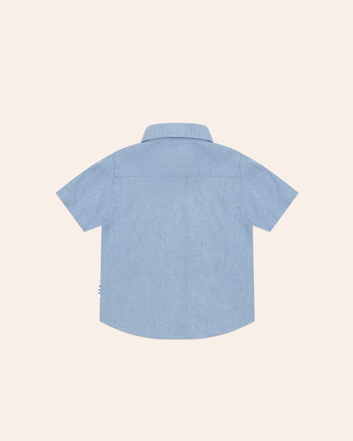 Huxbaby Shirt Jellybeanzkids Huxbaby Chambray Short Sleeve Shirt