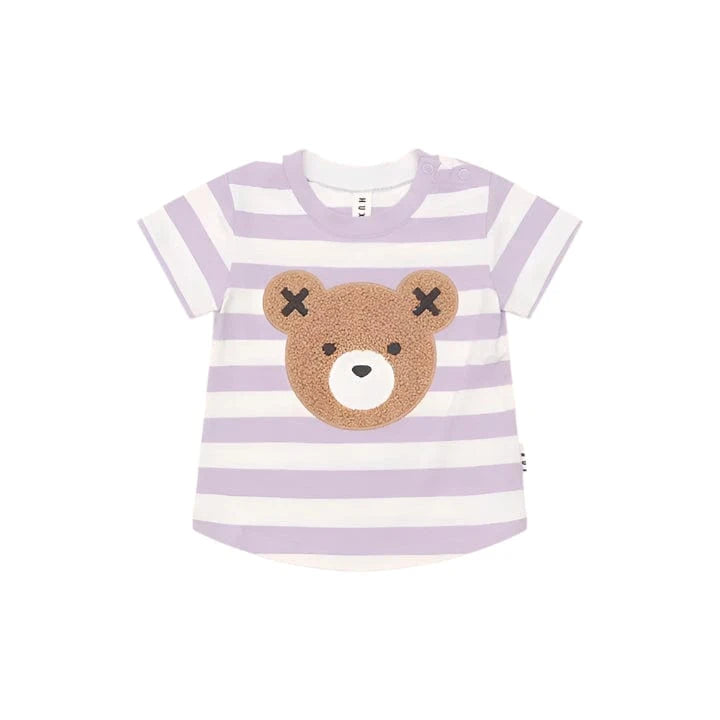 Huxbaby T-shirt Jellybeanzkids Huxbaby Furry Orchid Stripe T-shirt