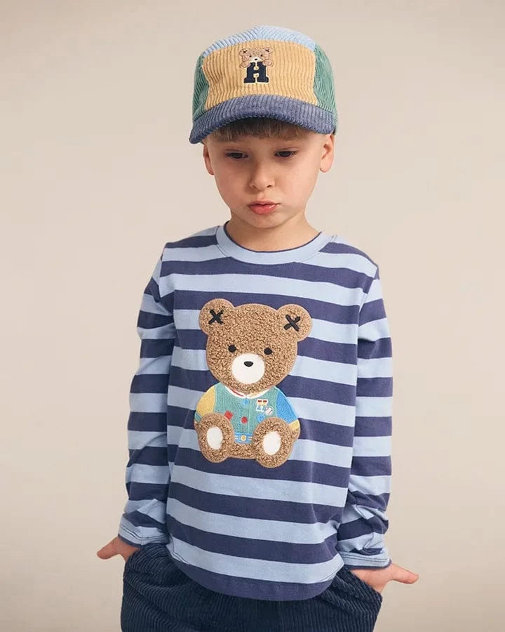 Huxbaby T-shirt Jellybeanzkids Huxbaby Furry Striped Bear Top