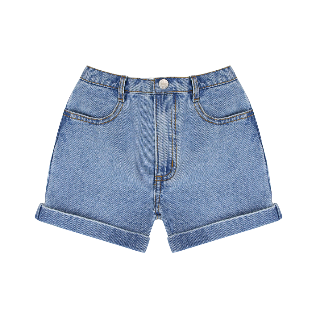 Little Parni Denim Boys Shorts- Blue Denim