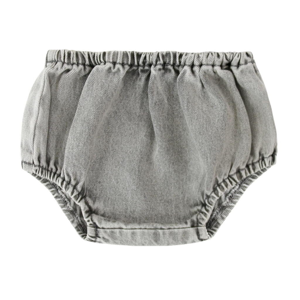 Little Parni Denim Baby Bloomers- Grey Denim