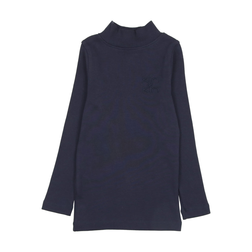 Kin+ Kin Mock Turtleneck- Blue