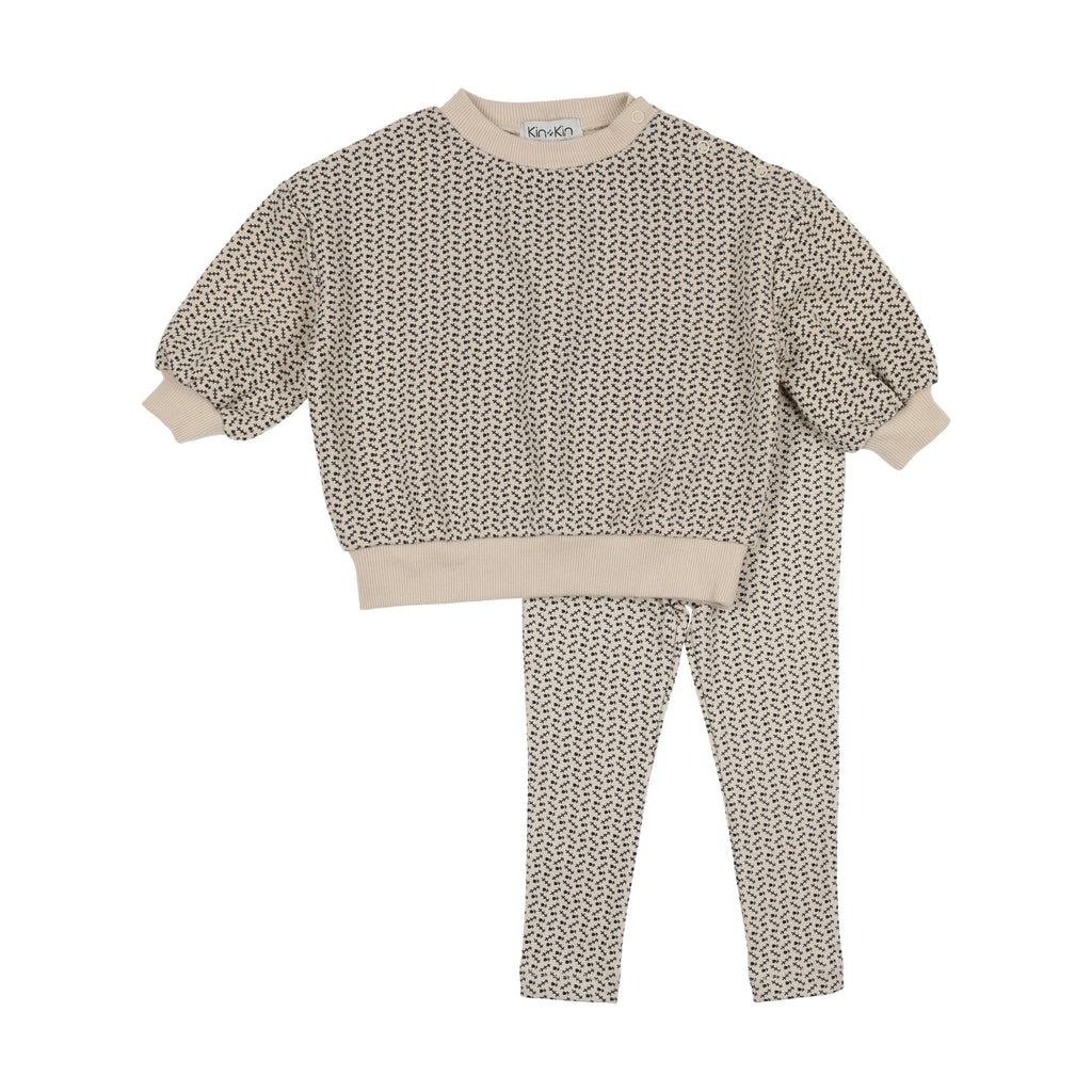 Kin+ Kin Baby Set- Blue Leaf