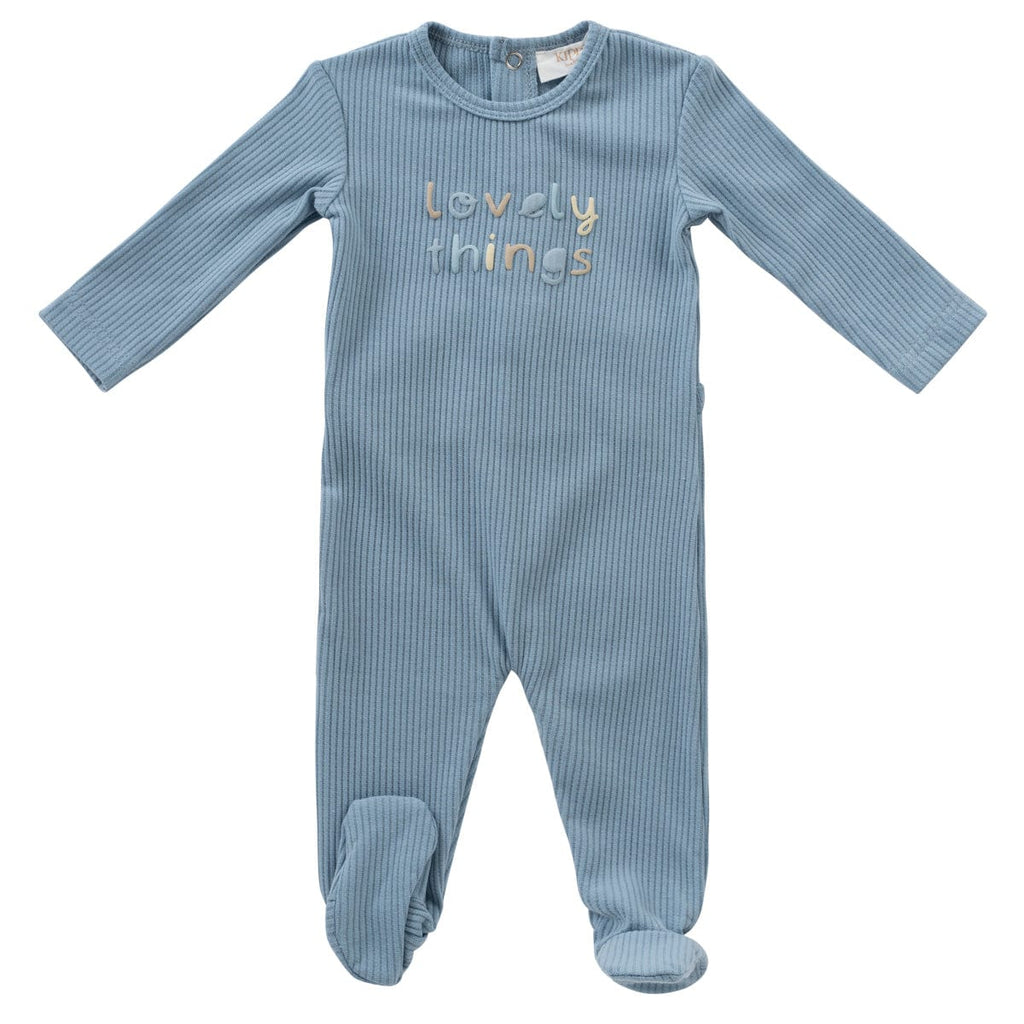 Kipp Footie Jellybeanzkids Kipp Lovely Things Romper- Blue