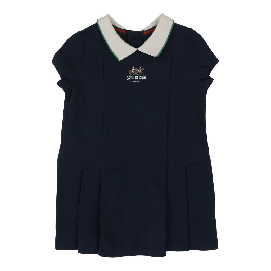 Lil Legs Dress Jellybeanzkids Lil Legs Pique Dress Short Sleeve- Navy