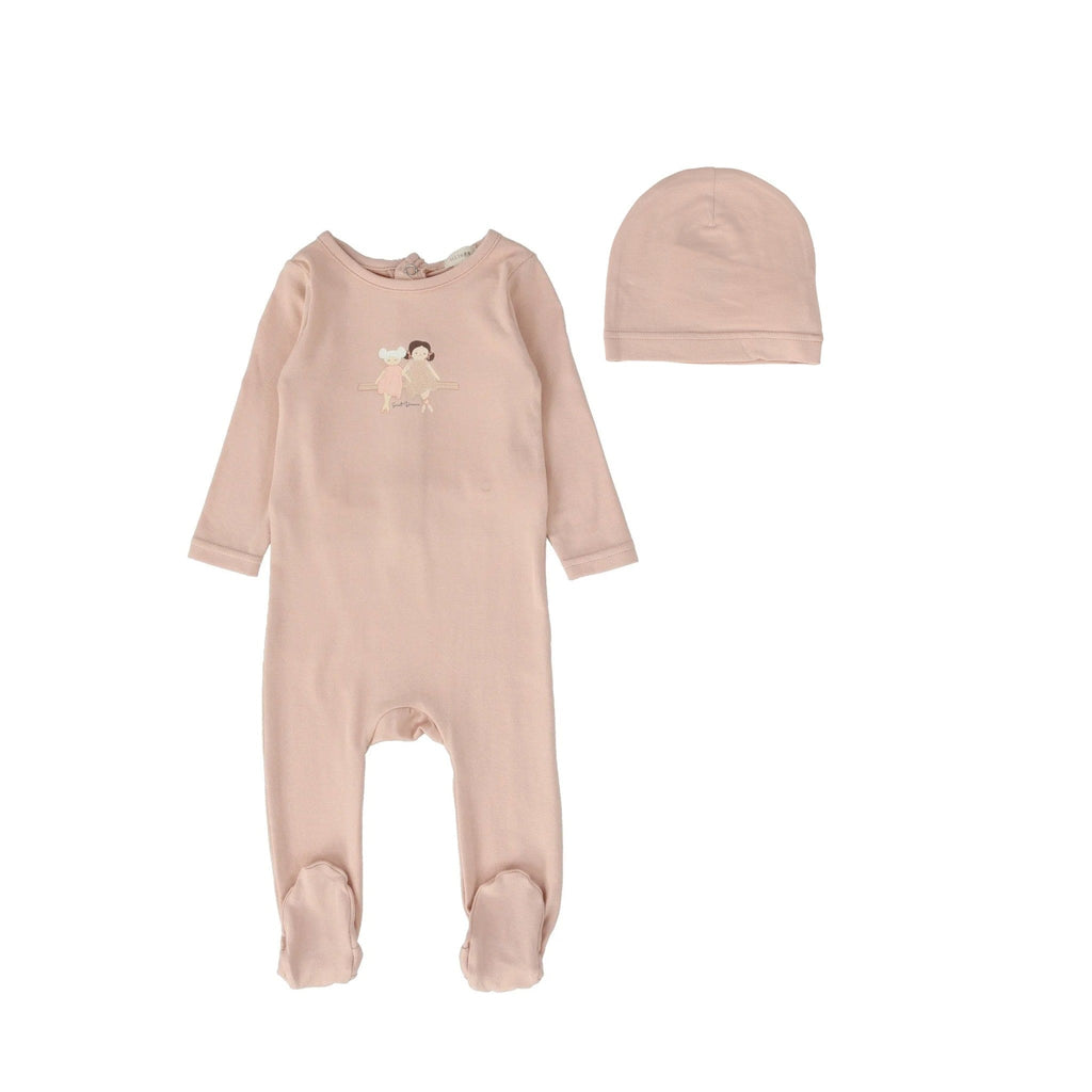 Lil Legs Footie Jellybeanzkids Lil Legs Double Doll Pajama Footie Set