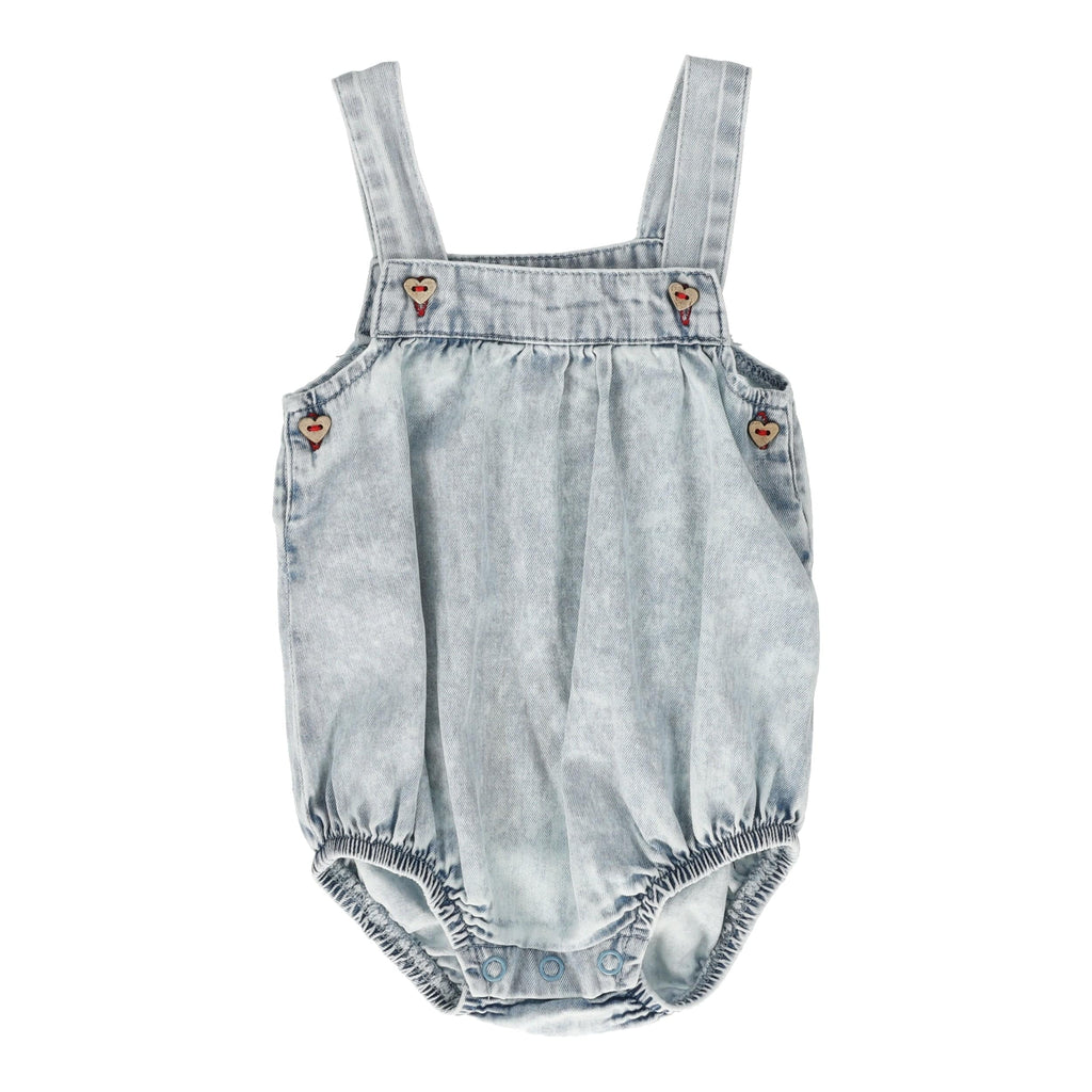 Lil Legs Romper Jellybeanzkids Lil Legs Girls Romper-Blue Wash