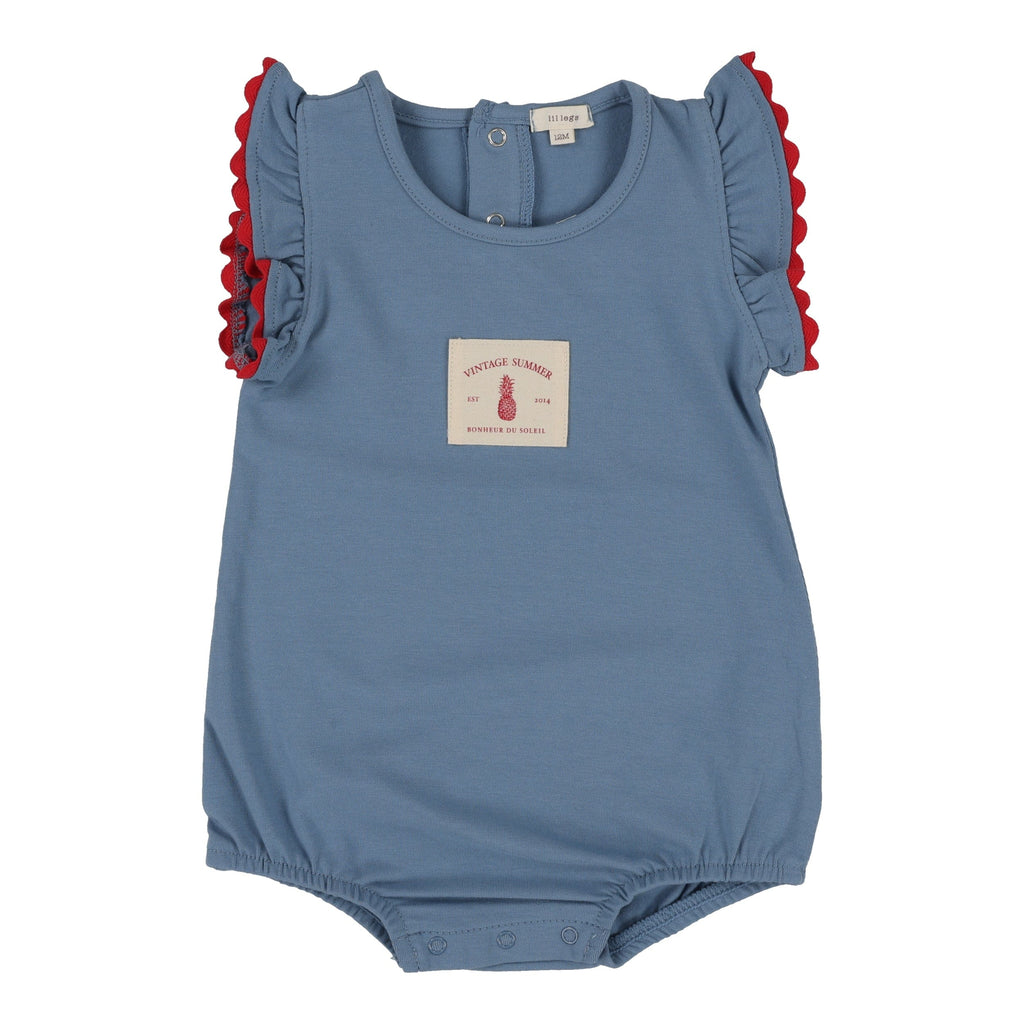 Lil Legs Romper Jellybeanzkids Lil Legs Ruffle Romper - Blue