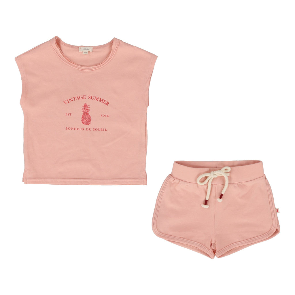 Lil Legs set Jellybeanzkids Lil Legs Toddler Set- Coral