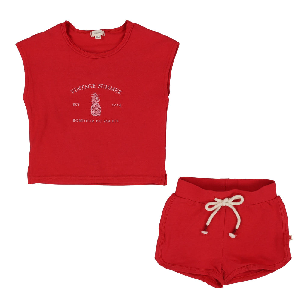 Lil Legs set Jellybeanzkids Lil Legs Toddler Set-Red