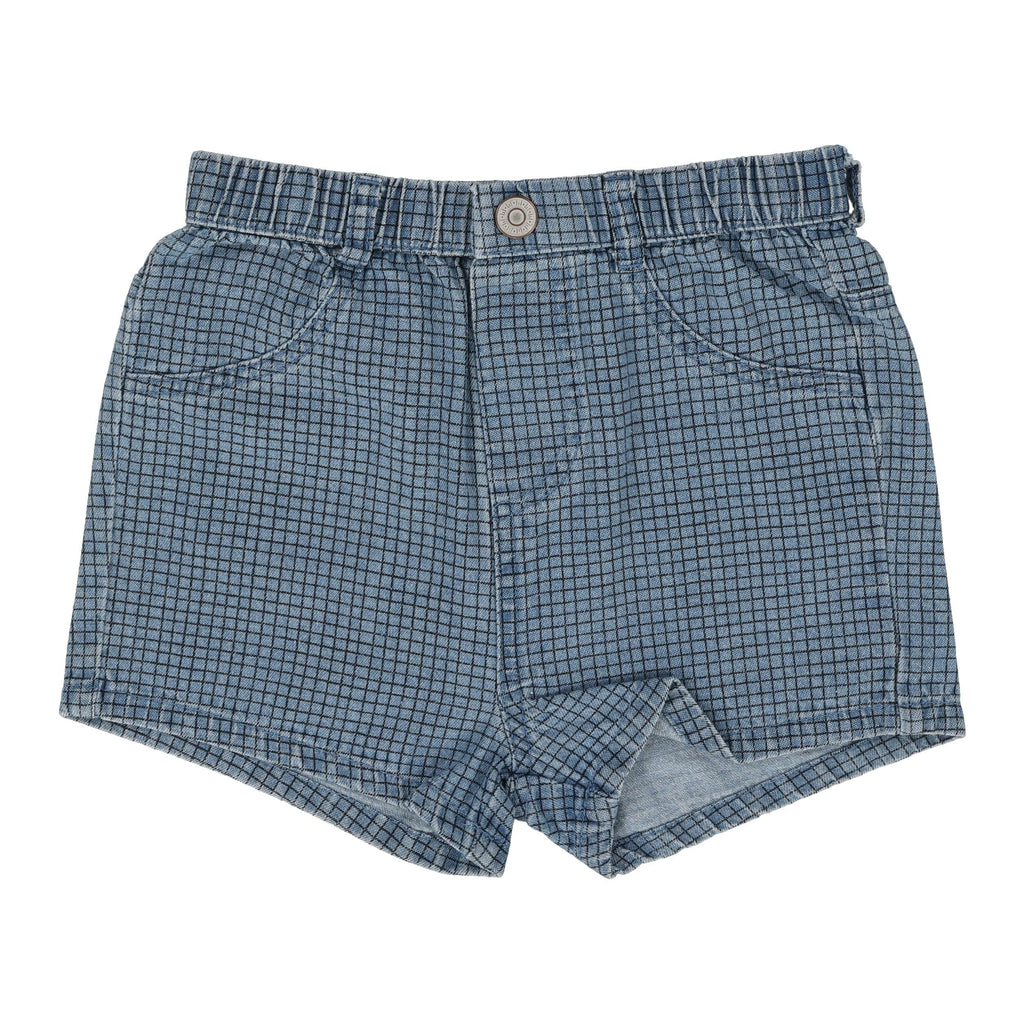 Lil Legs Shorts Jellybeanzkids Lil Legs Checked Denim Shorts