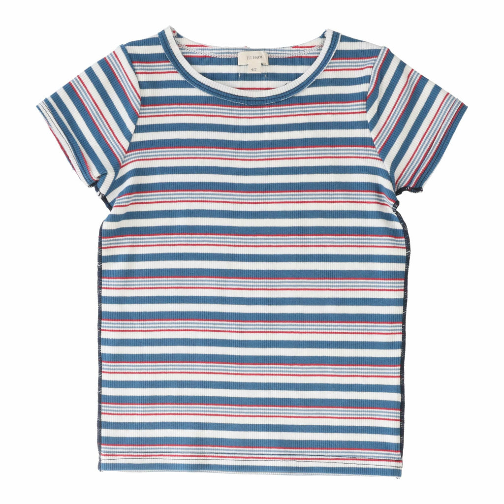 Lil Legs T-shirt Jellybeanzkids Lil Legs Basic Tee Short Sleeve- Multistripe