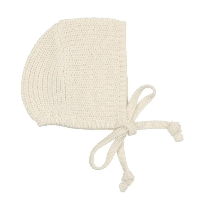 Lilette by Lil Legs bonnet Jellybeanzkids Lilette Chunky Knit Bonnet- Cream