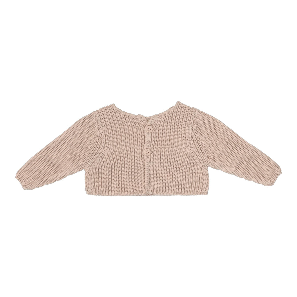 Lilette by Lil Legs Cardigan Jellybeanzkids Lilette Chunky Knit Shrug-Blush