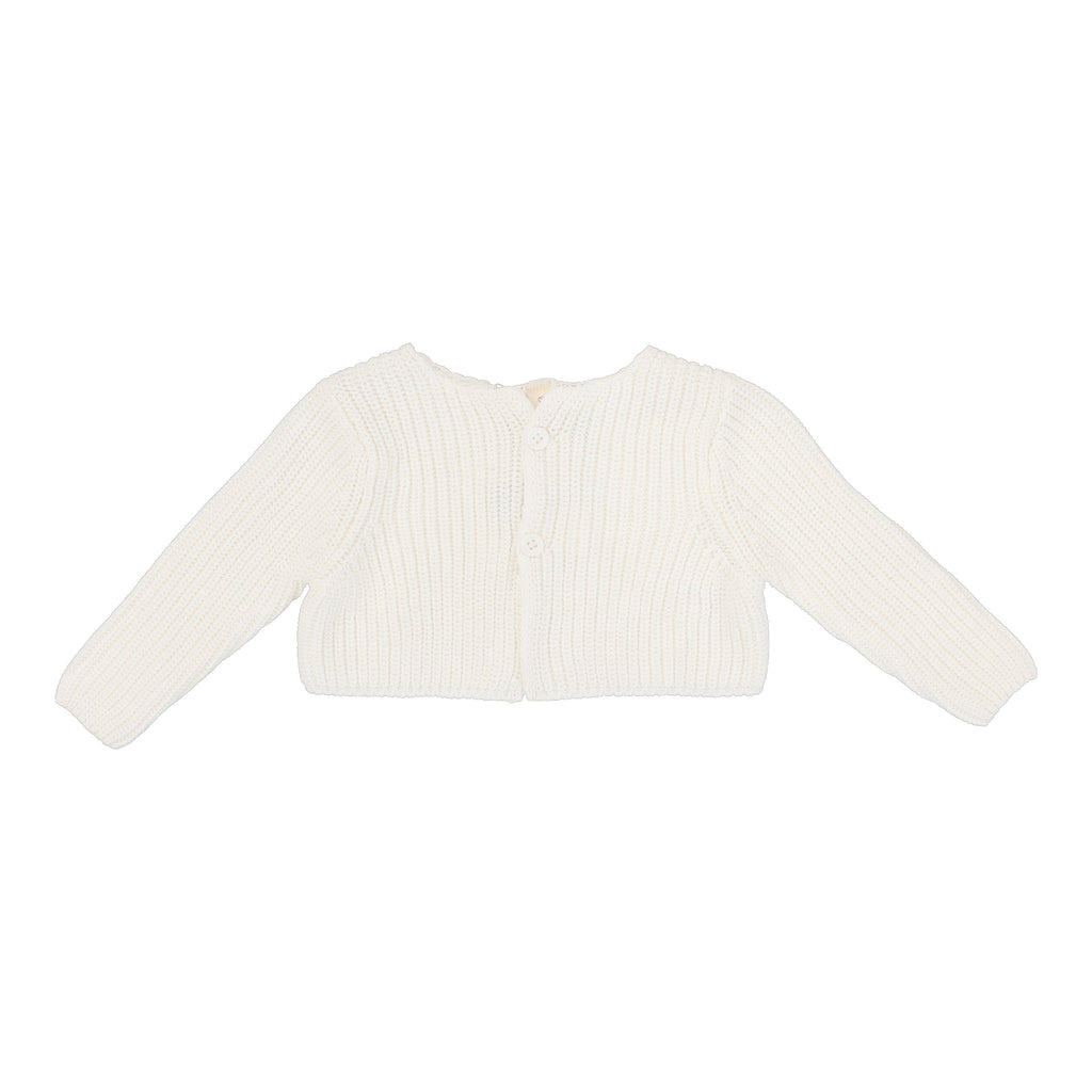 Lilette by Lil Legs Cardigan Jellybeanzkids Lilette Chunky Knit Shrug-Winter White