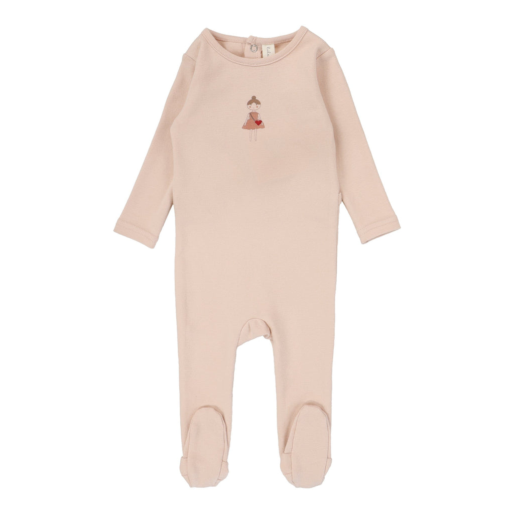 Lilette by Lil Legs Footie Jellybeanzkids Lilette Doll Footie- Pink