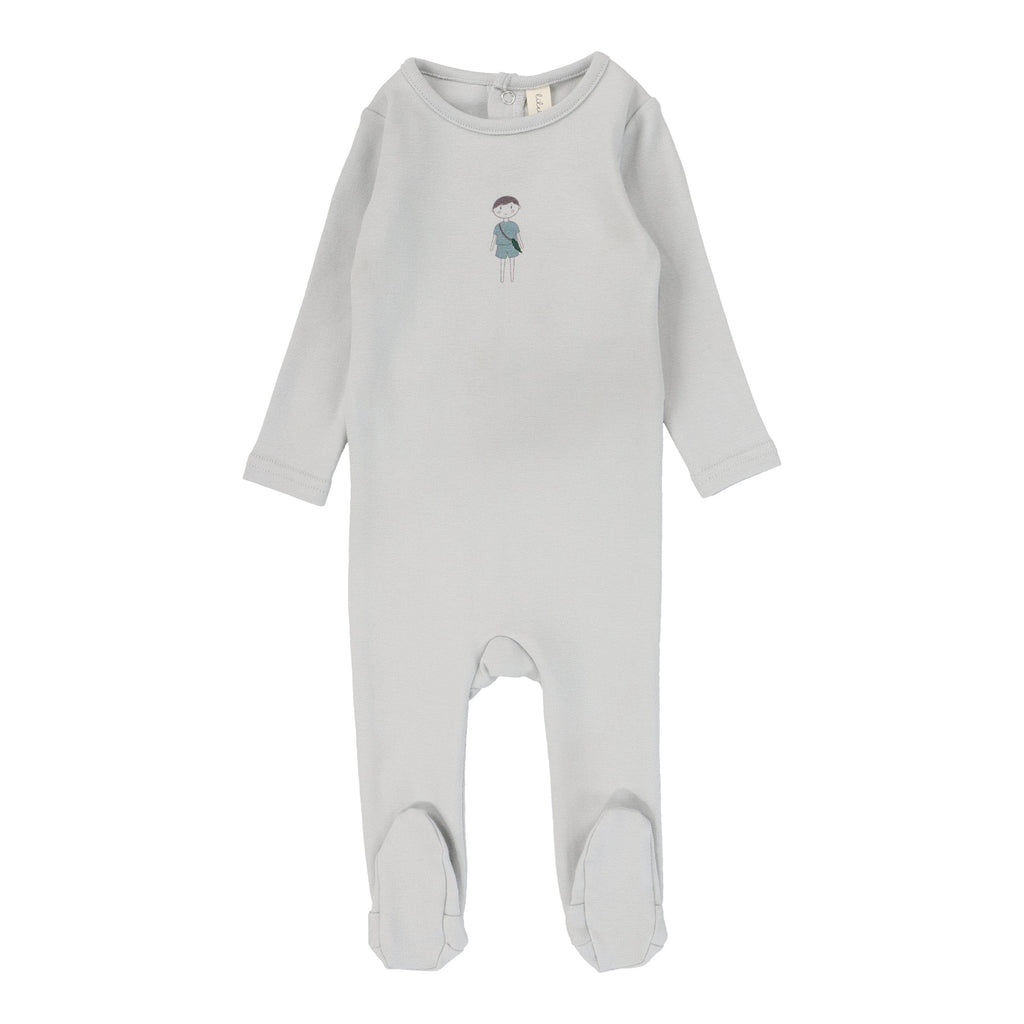 Lilette by Lil Legs Footie Jellybeanzkids Lilette Doll Footie- Seafoam