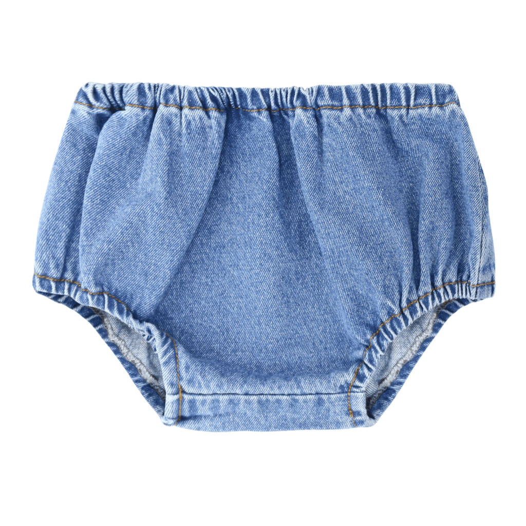 Little Parni bloomer Jellybeanzkids Little Parni Denim Baby Bloomers- Blue Denim