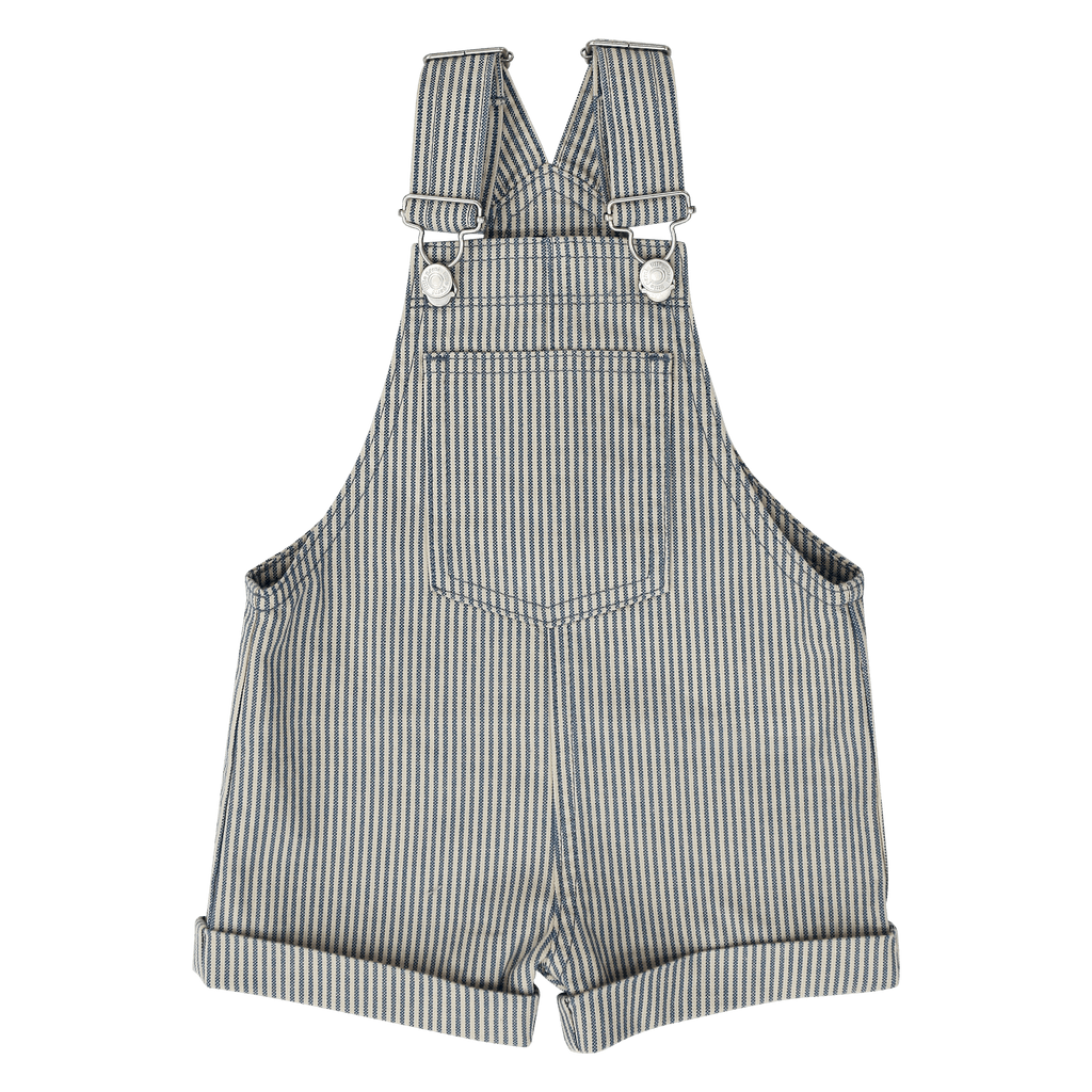 Little Parni bloomer Jellybeanzkids Little Parni Denim Boys Overalls- Blue Striped Denim