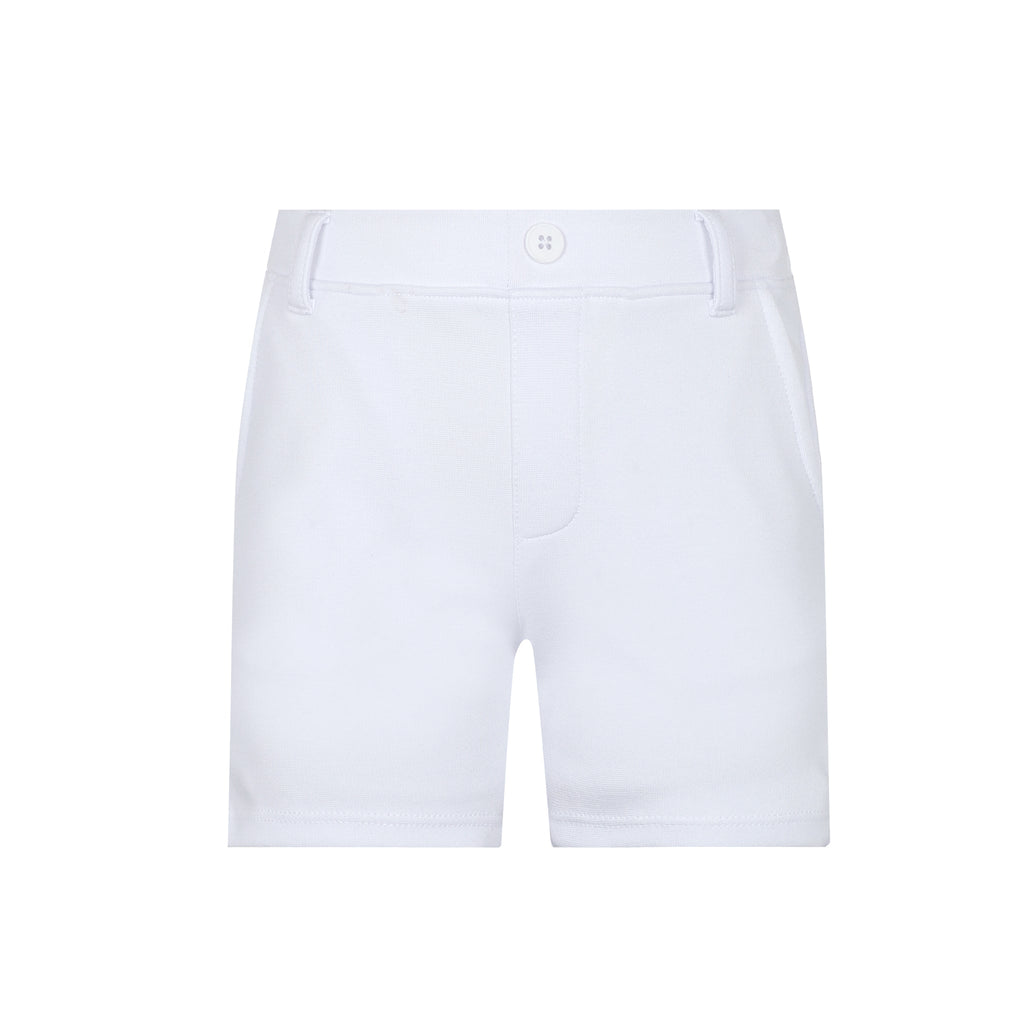 Little Parni Milano Boy's Shorts- White – JellyBeanz Kids