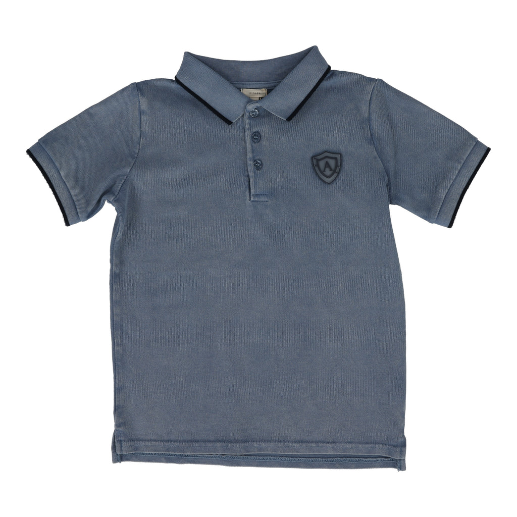 Lil Legs Logo Polo-Denim Blue