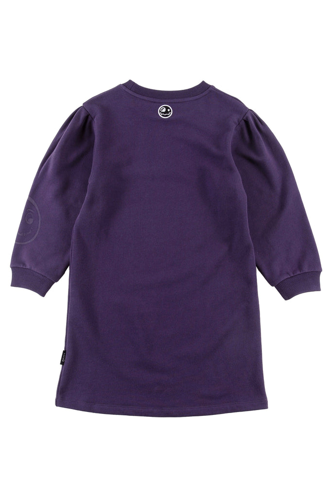 Loud dress Jellybeanzkids Loud Puff Sleeve Dress-Indigo/Grape