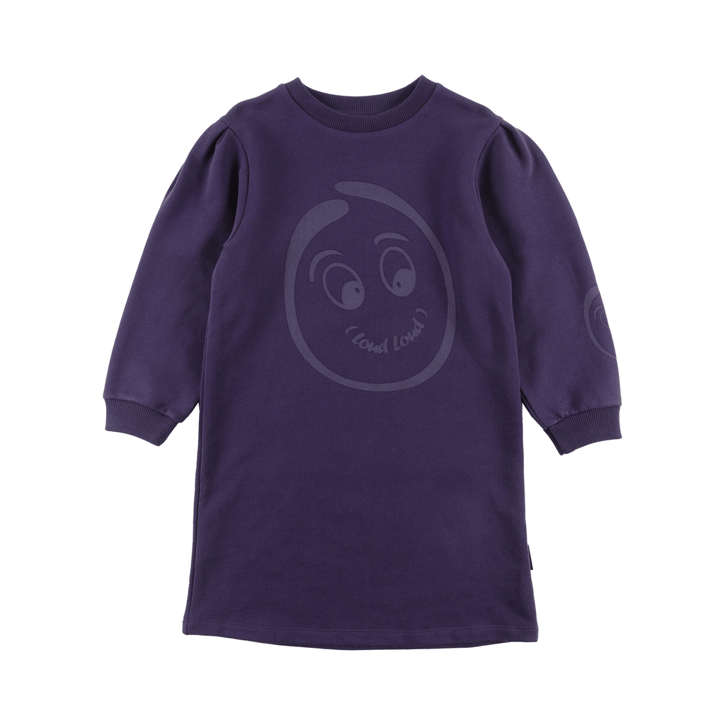 Loud dress Jellybeanzkids Loud Puff Sleeve Dress-Indigo/Grape