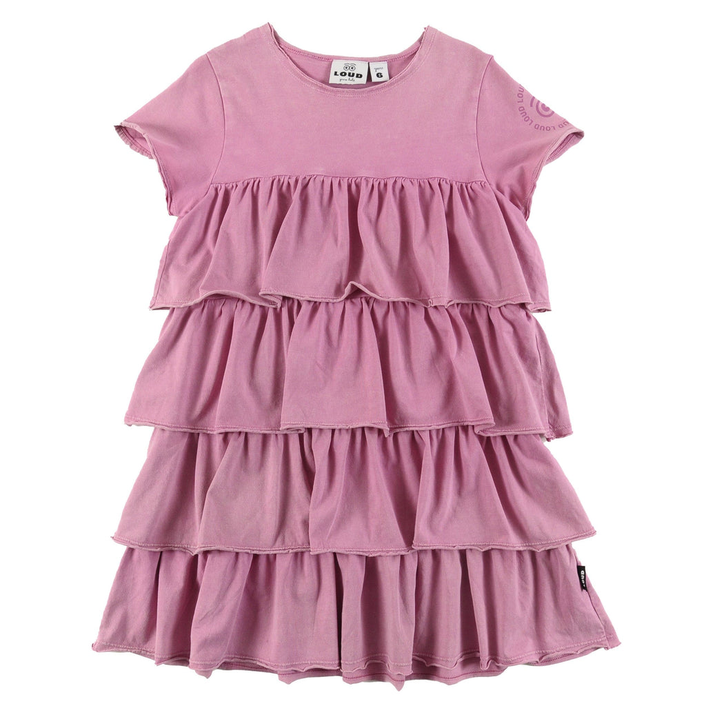 Loud dress Jellybeanzkids Loud Tired Layer Dress-Azalea Marble Dye