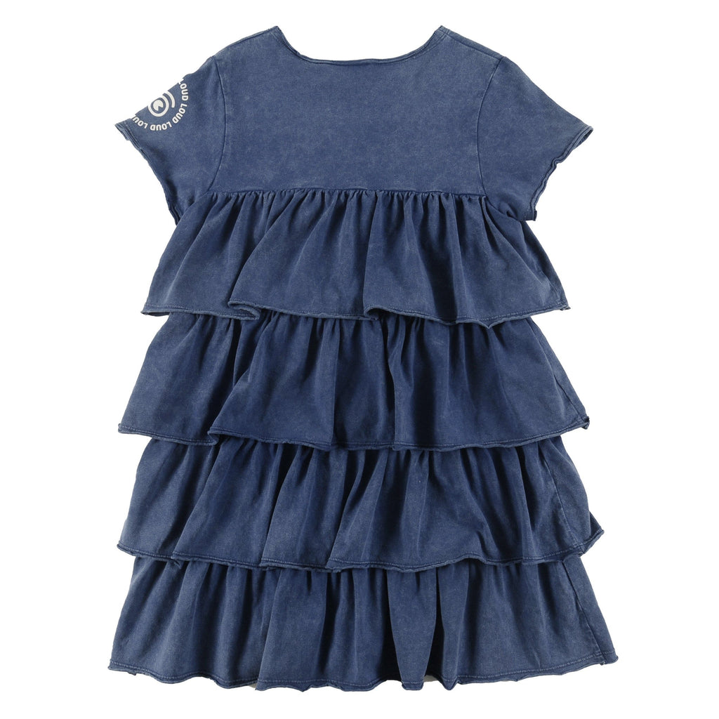 Loud dress Jellybeanzkids Loud Tired Layer Dress-Navy Marble Dye