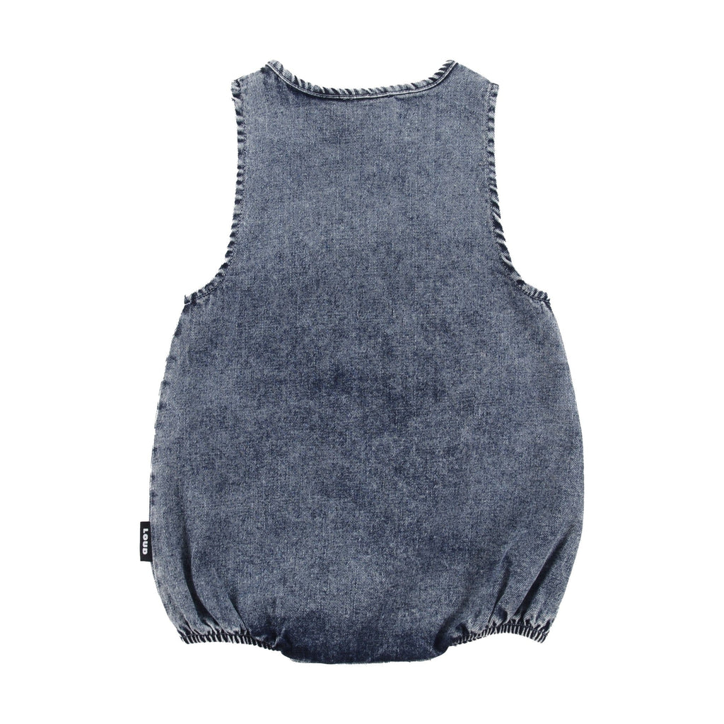 Loud Rompers Jellybeanzkids Loud Romper-Mid Blue Stone Wash