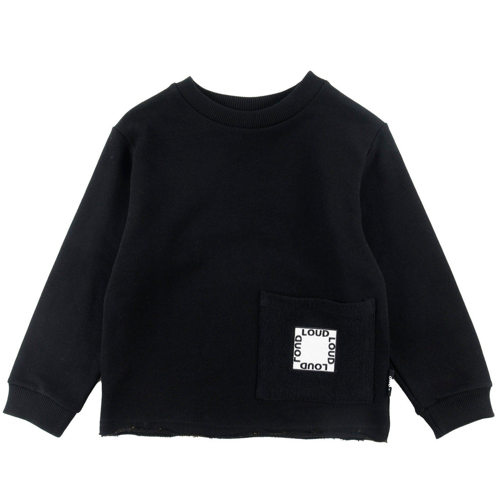 Loud Sweater Jellybeanzkids Loud Box Sweater-Black