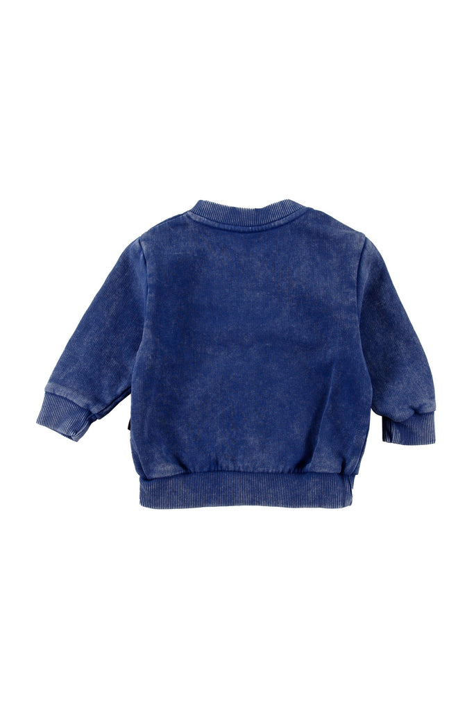 Loud Sweater Jellybeanzkids Loud Marble Dye Baby Sweater-Blue