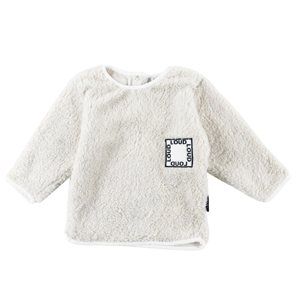 Loud Sweater Jellybeanzkids Loud Patch Baby Sweater-Ecru