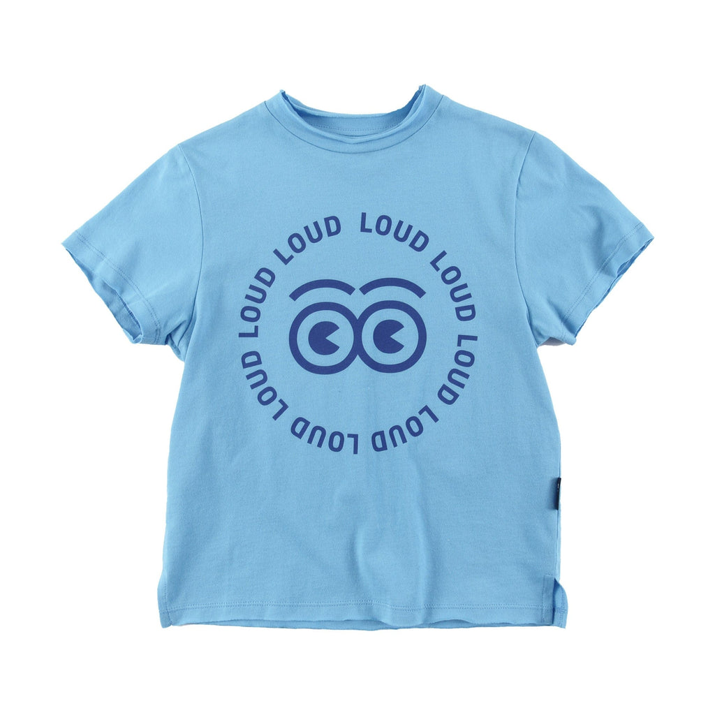 Loud T-shirt Jellybeanzkids Loud Relaxed Fit T-Shirt-Cyan Blue