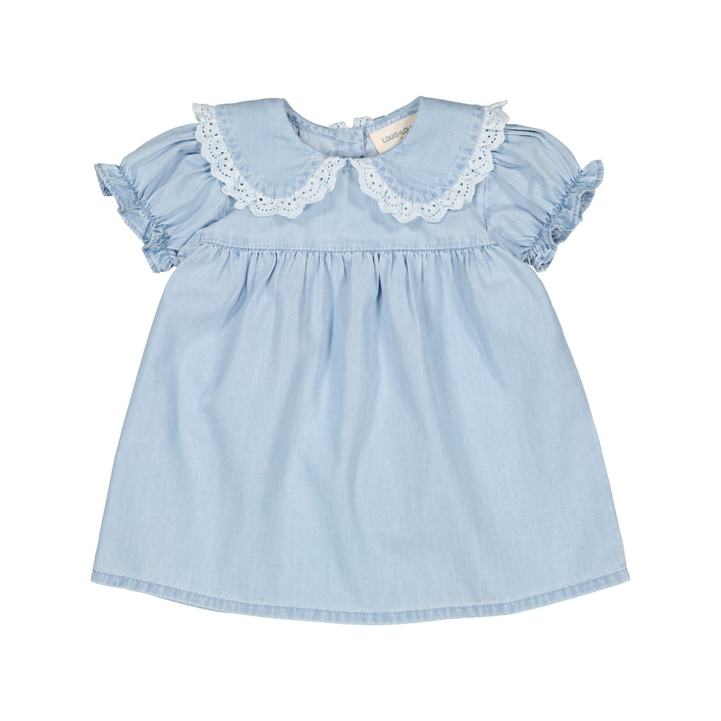 Louis Louise Dress Jellybeanzkids Louis Louise Twiggy Baby Dress-Light Blue