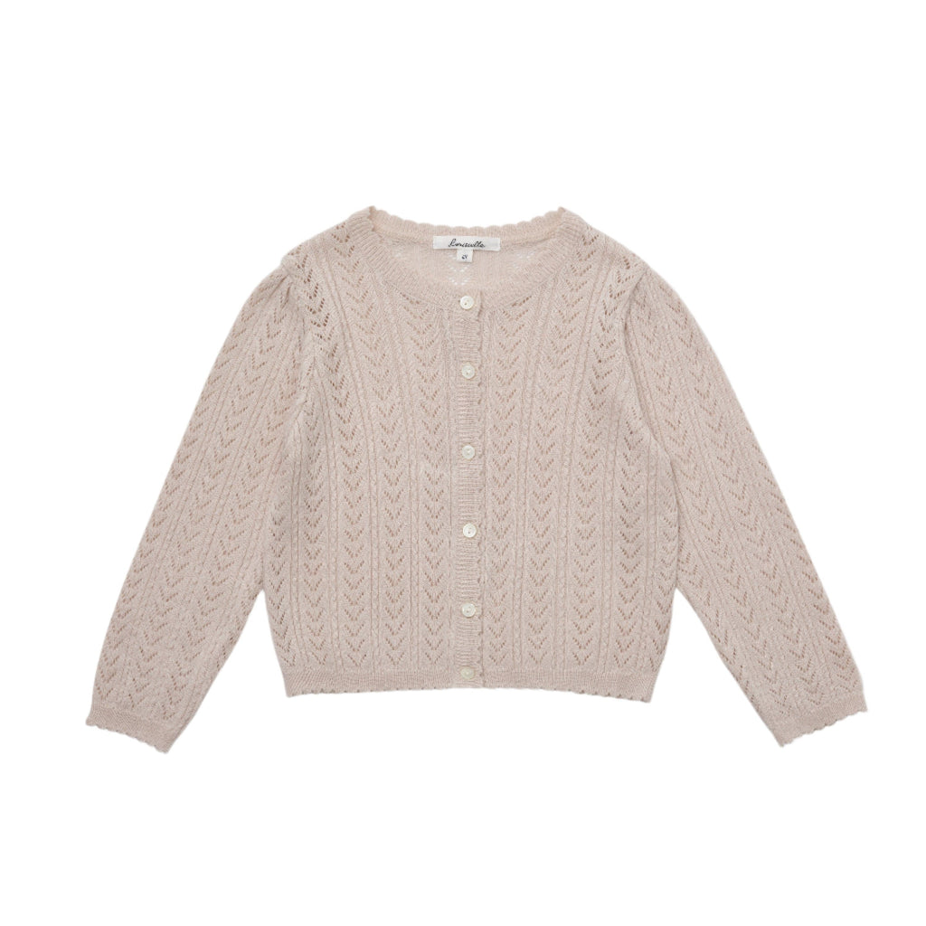 Louisiella Cardigan Jellybeanzkids Louisiella Kelsea Cardigan - Light Pink