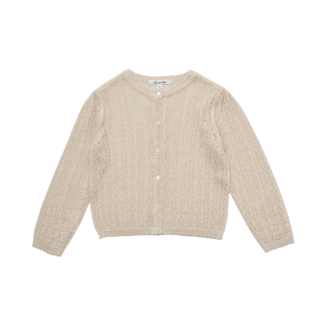 Louisiella Cardigan Jellybeanzkids Louisiella Stern Cardigan - Light Beige