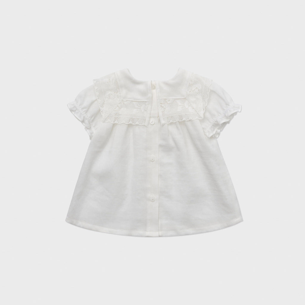 Louisiella Shirt Jellybeanzkids Louisiella Baby Blanche Blouse