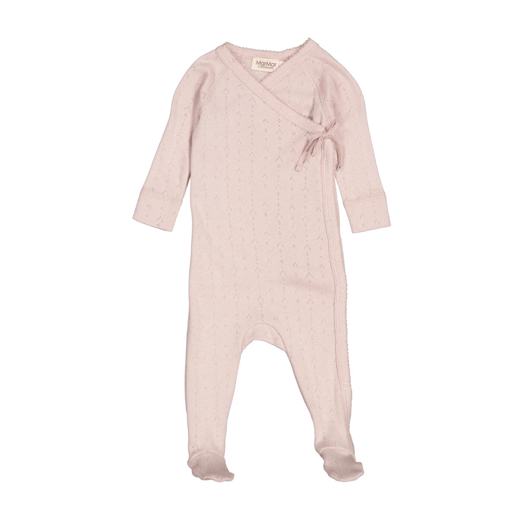 MarMar Copenhagen Footie Jellybeanzkids Marmar Modal Pointelle Footie With Beanie-Faded Rose