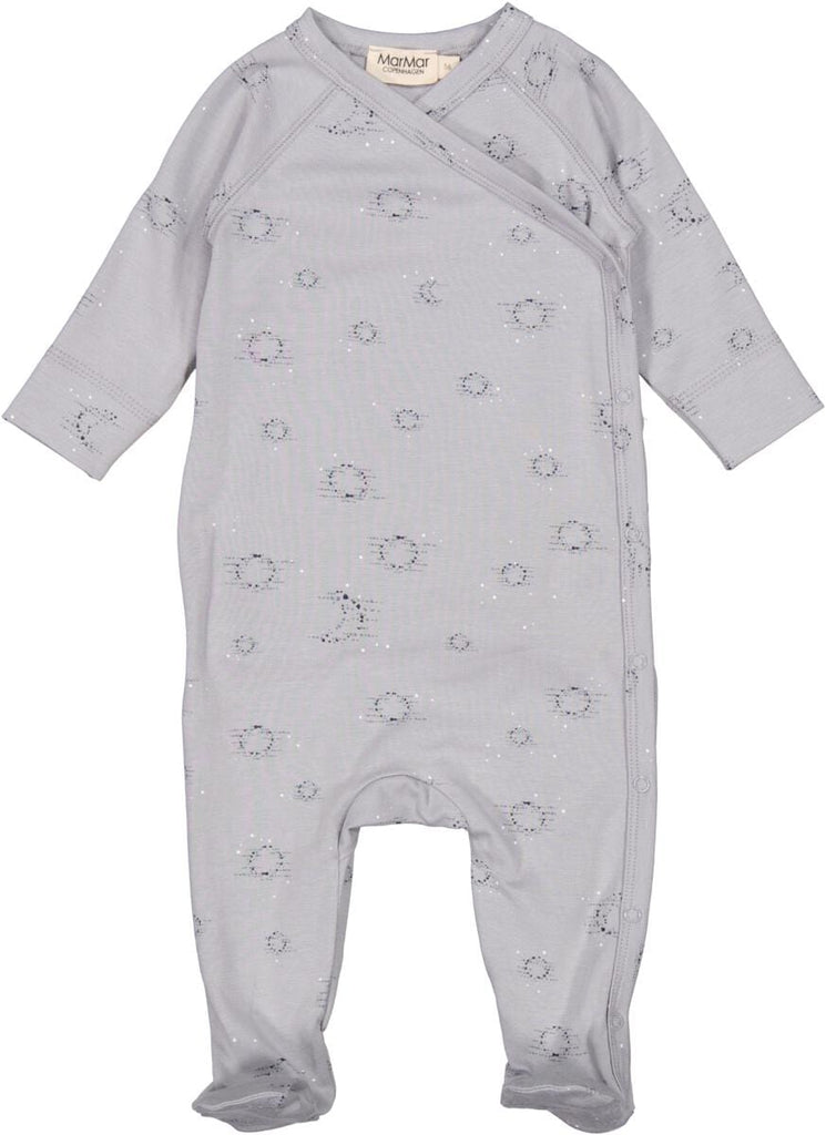 MarMar Copenhagen Footie Jellybeanzkids Marmar Modal Smooth Print With Beanie-Moon