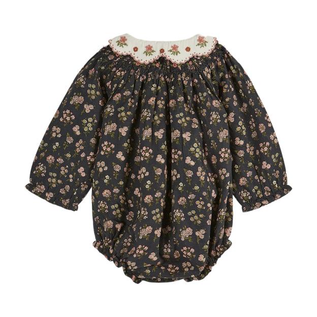 Emile Et Ida Pink Floral Romper