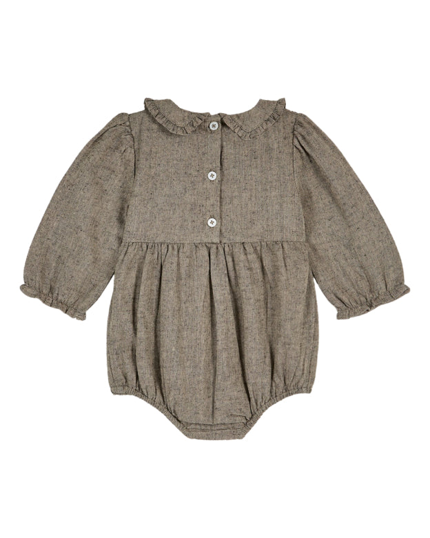 Emile Et Ida Tweed Brodee Romper