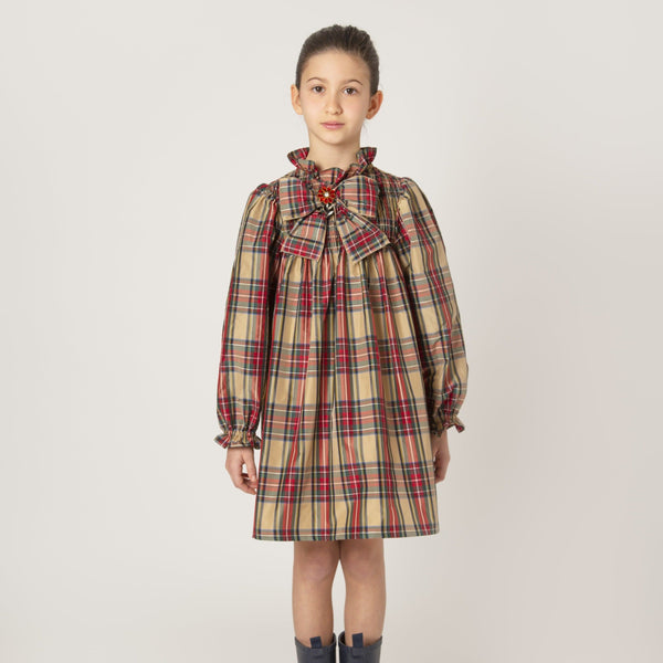 Plaid taffeta clearance dress