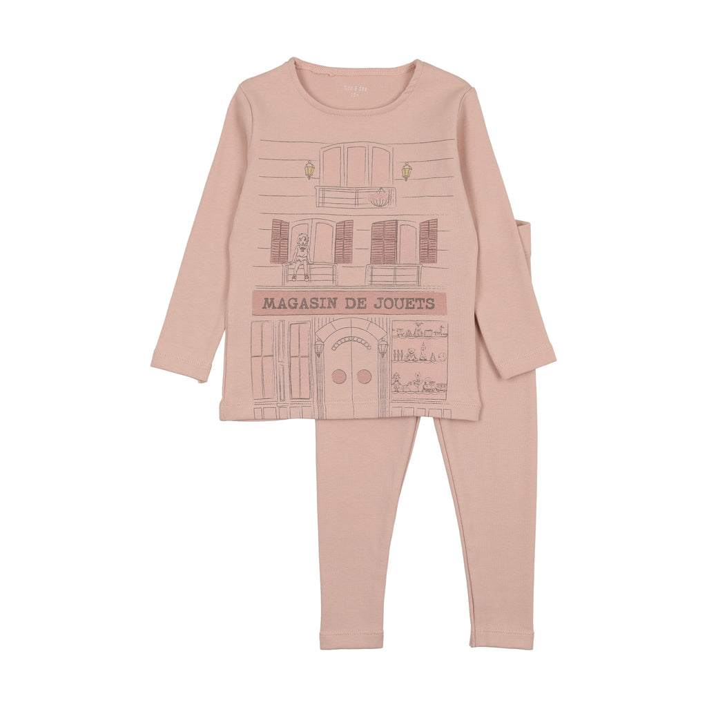 Bee & Dee Toy Shop Loungewear-Creme Pink